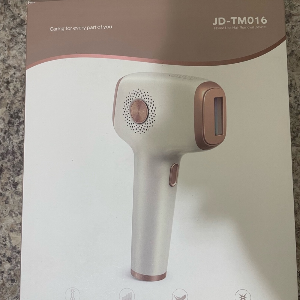 JD-TM016 Hair Removal Device - White and Gold